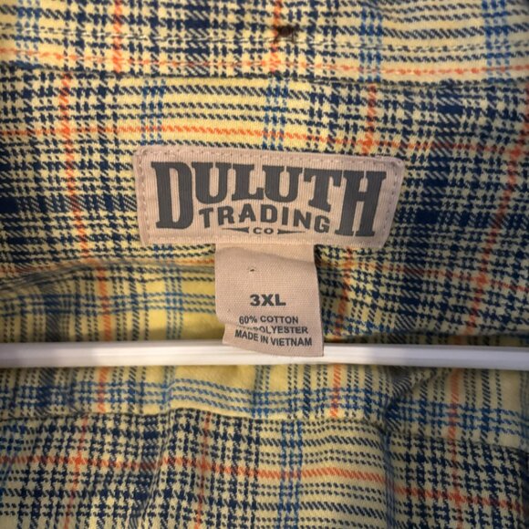 Duluth Trading Co Men's Plaid Button-Up Shirt Sz 3XL Long Sleeve - Picture 4 of 6